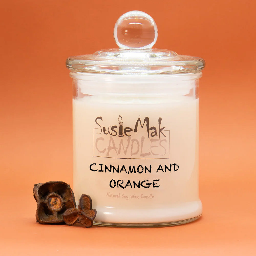 Bobble Top Candle 330g (Cinnamon Orange)